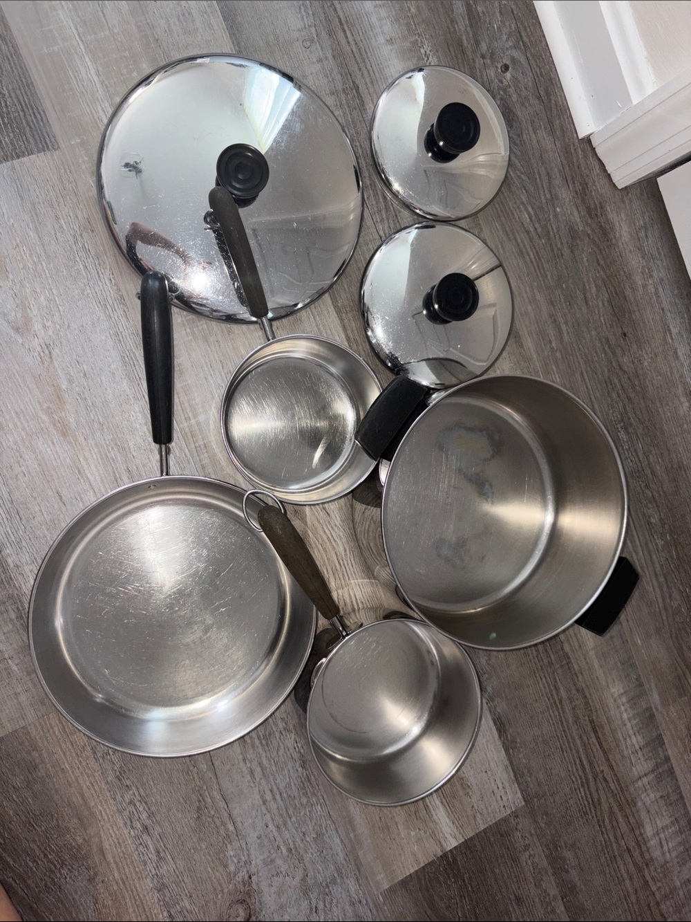 Vintage Revere Ware Set 9 PC - Picture 2 of 6